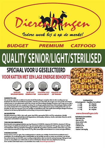 Budget premium catfood quality senior / light / sterilised Top Merken Winkel